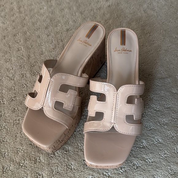 NWOB Sam Edelman Dev Platform Sandals with Cork Heel 6.5 - Picture 4 of 7